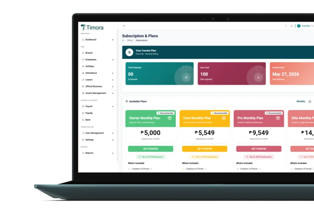Enterprise Hr Payroll System - Timora